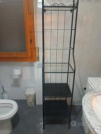 mobile bagno e vetrina in vetro e ferro 