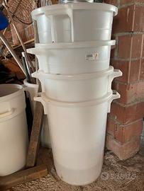 Bidone plastica rigida Giganplast bianco