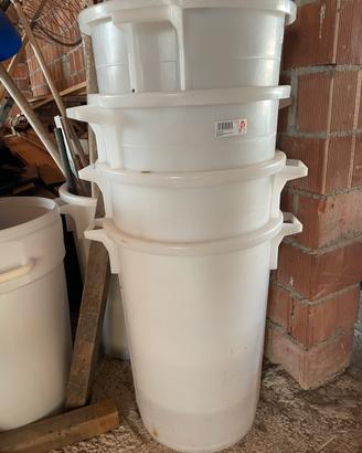 Bidone plastica rigida Giganplast bianco