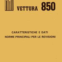 LIBRO FIAT 850 DATI CARATTERISTICHE PER REVISIONE