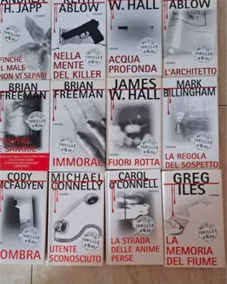 12 Libri Thriller edizione Piemme