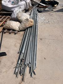 Paletti pali ferro zincato 2,5 mt recinzione
