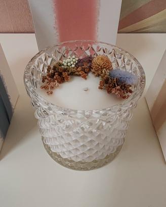 Candele profumate in contenitore di vetro