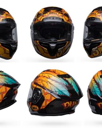 casco BELL RACE STAR replica  Carli Dunne 