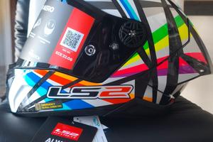 NUOVO Casco in carbonio LS2 thunderFF805 GP AERO