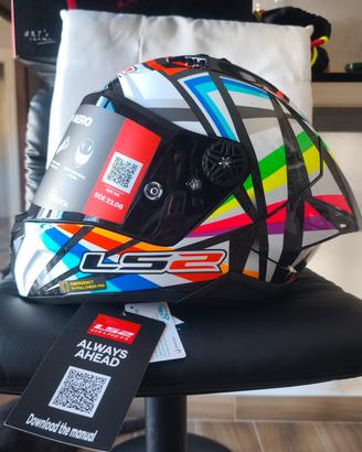 NUOVO Casco in carbonio LS2 thunderFF805 GP AERO