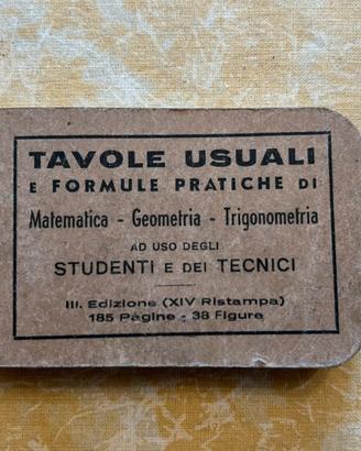 Tavole Usuali e Formule Pratiche Anni ‘30