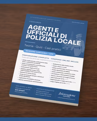 Manuale Concorso Agenti Polizia Locale Completa