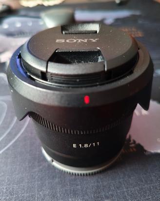 Obiettivo Sony E 11mm f/1.8 Mirrrorless APS-C 