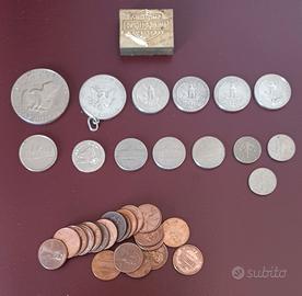 LOTTO N. 34 MONETE VARIE STATI UNITI D'AMERICA
