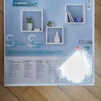 tris mensole cubo bianco