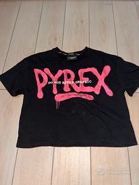 maglietta corta pirex a maniche corte nera