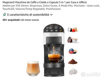 Macchina da Caffè a Cialde e Capsule 5 in 1, nuova