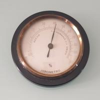 Antico Igrometro Barometro Portatile Vintage