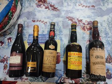 bottiglie vino da collezione 