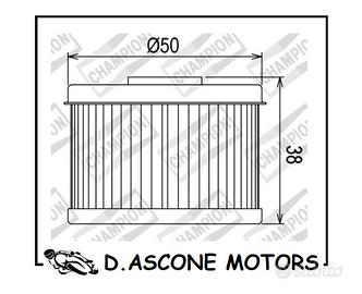 Filtro Olio Champion COF013 Honda Enduro 4T 200 65