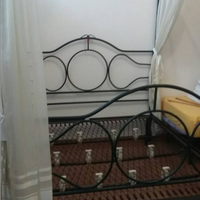 Letto baldacchino in ferro