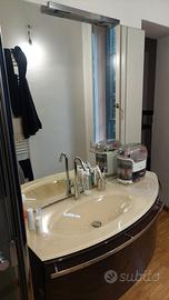 mobile bagno e specchio con luce