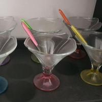 6 grandi coppette nuove per gelato