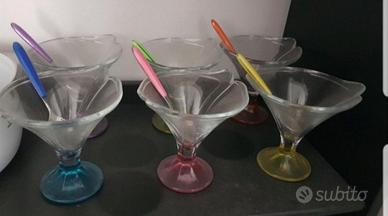 6 grandi coppette nuove per gelato