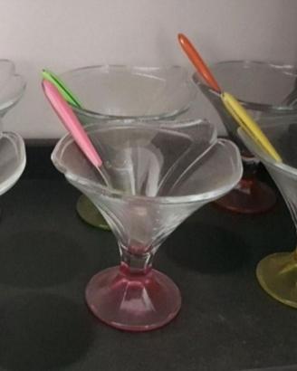6 grandi coppette nuove per gelato