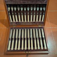 Posate argento avorio