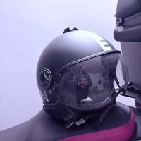 Casco Momo nero tg L +interfono +imbottitura nuova