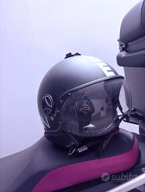 Casco Momo nero tg L +interfono +imbottitura nuova