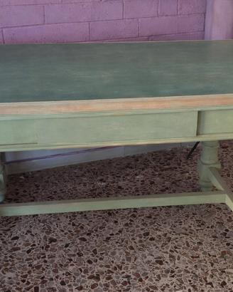 Tavolo in legno stile shabby chic – vintage restau