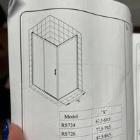 Box doccia angolare finiture nero