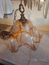 lampadario vetro murano vintage