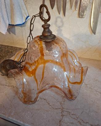 lampadario vetro murano vintage