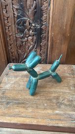 Scultura Bronzo Cane Palloncino Pop Art (30x20 cm)
