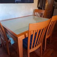 Tavolo Calligaris +4sedie €200