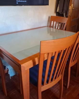 Tavolo Calligaris +4sedie €200
