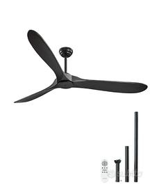 Ventilatore da Soffitto Senza Luce a Filo Moderno