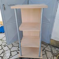 scaffale con ruote 