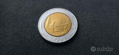 500 LIRE 1987 BIMETALLICA RARA!