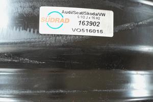 4 Cerchi in ferro 6 1/2 × 16 VW, Audi, Seat, Skoda