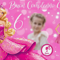 Poster Striscione Compleanno BARBIE 150X100 Person