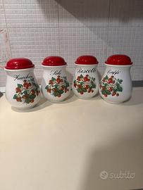 Set 4 barattoli per cucina