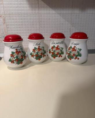 Set 4 barattoli per cucina