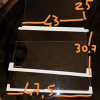 Ripiano vetro frigorifero