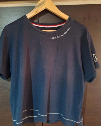 T-shirt blu EA7 Emporio Armani 100% cotone tg L