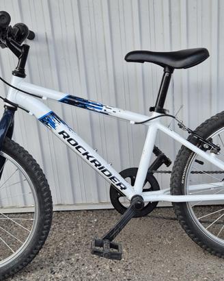 Bici Mtb bambino 6-9 anni ROCKRIDER ST 120 bianco-