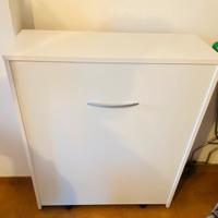 Contenitore letto singolo a doghe