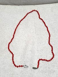 collana vintagein corallo rosso naturale 