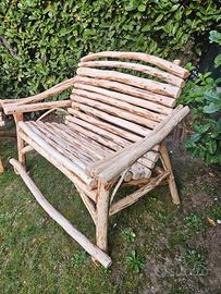 panchina a  dondolo giardino