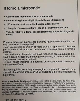 Libro di ricette per forno a microonde 