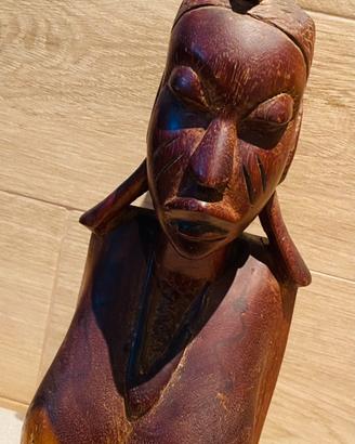 Busto in legno MOGANO